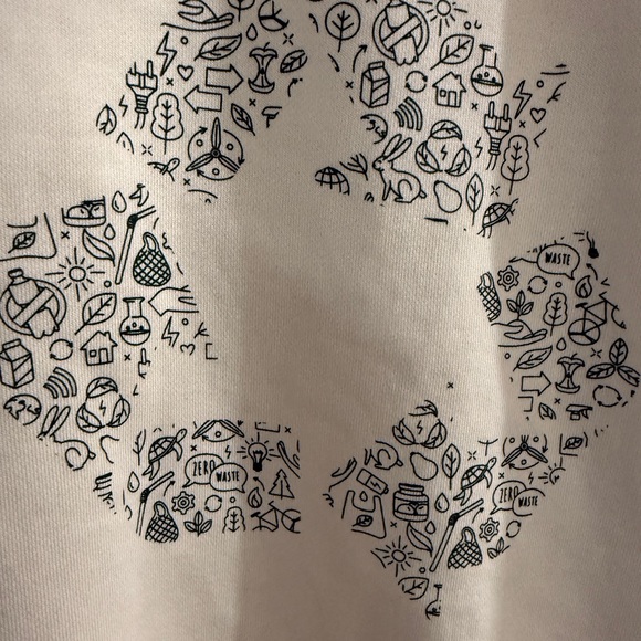 Pact Cream Recycling Sweatshirt Medium Preowned - Picture 5 of 5